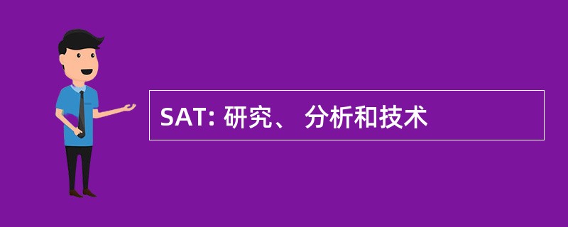 SAT: 研究、 分析和技术