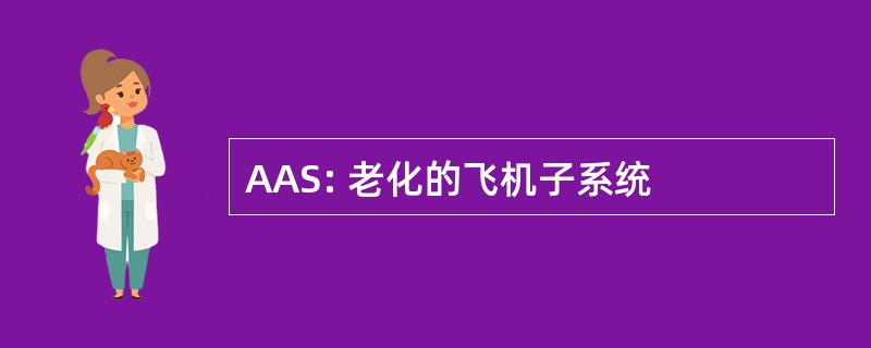 AAS: 老化的飞机子系统