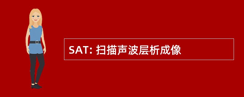 SAT: 扫描声波层析成像