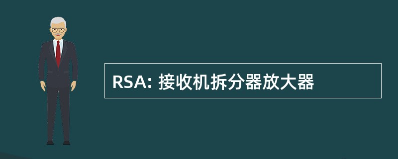 RSA: 接收机拆分器放大器