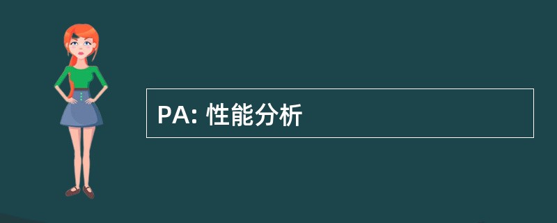 PA: 性能分析