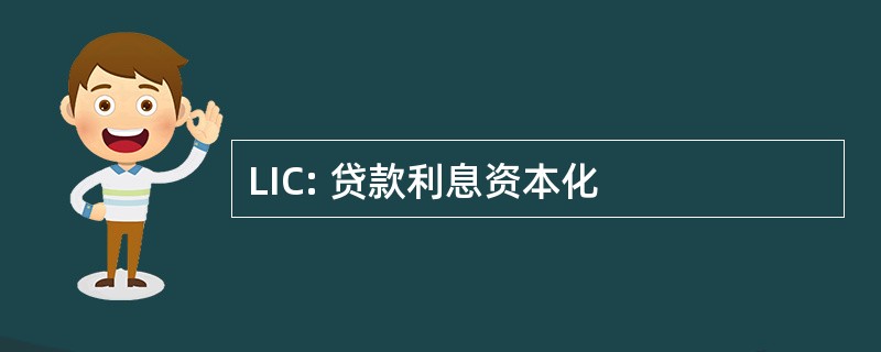 LIC: 贷款利息资本化