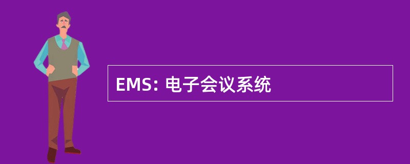 EMS: 电子会议系统