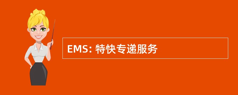 EMS: 特快专递服务