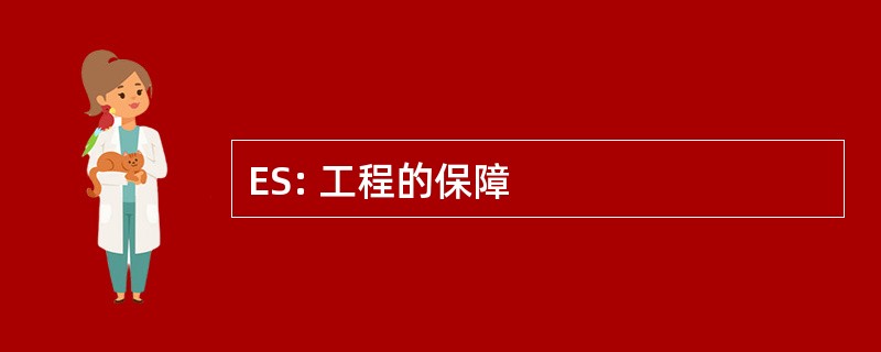 ES: 工程的保障