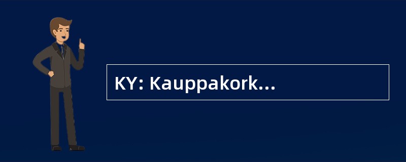 KY: Kauppakorkeakoulun Ylioppilaskunta