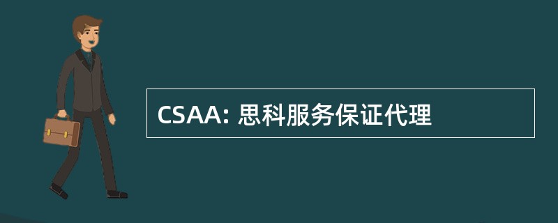 CSAA: 思科服务保证代理