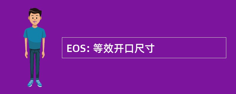 EOS: 等效开口尺寸