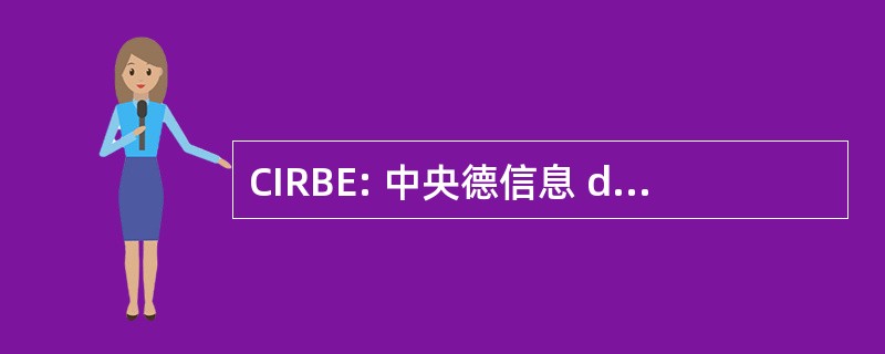 CIRBE: 中央德信息 de Riesgos del 西班牙