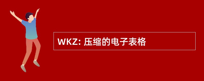 WKZ: 压缩的电子表格