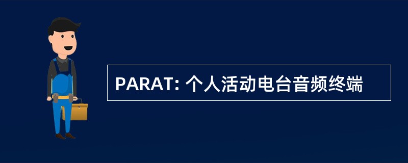 PARAT: 个人活动电台音频终端