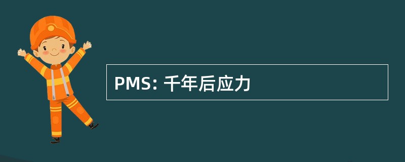 PMS: 千年后应力