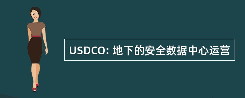 USDCO: 地下的安全数据中心运营