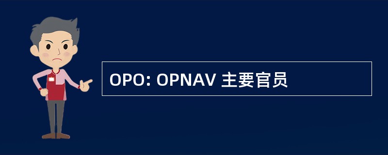 OPO: OPNAV 主要官员