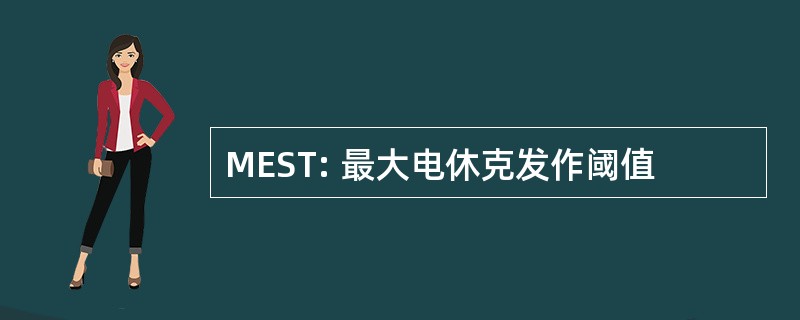 MEST: 最大电休克发作阈值