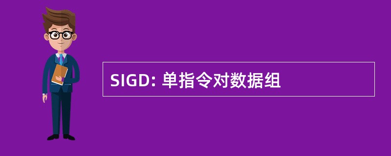 SIGD: 单指令对数据组