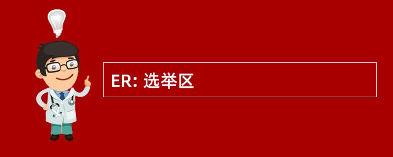 ER: 选举区