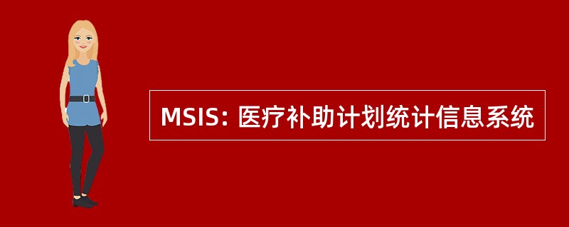 MSIS: 医疗补助计划统计信息系统