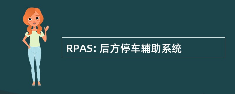 RPAS: 后方停车辅助系统