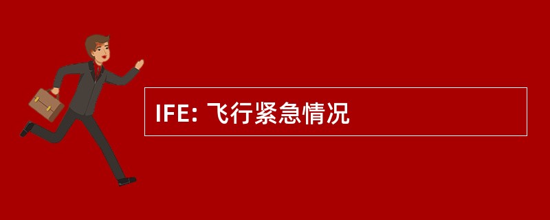 IFE: 飞行紧急情况