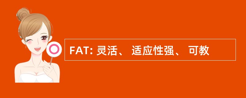 FAT: 灵活、 适应性强、 可教