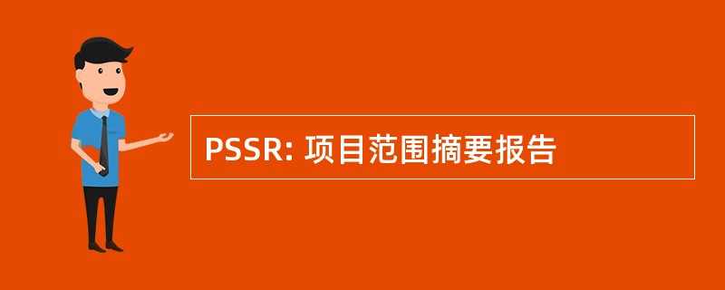 PSSR: 项目范围摘要报告