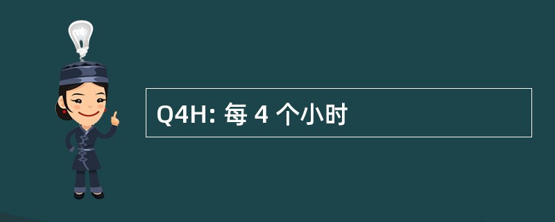 Q4H: 每 4 个小时