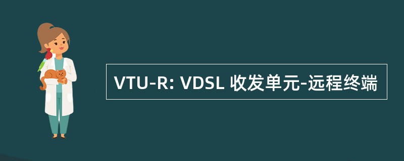 VTU-R: VDSL 收发单元-远程终端