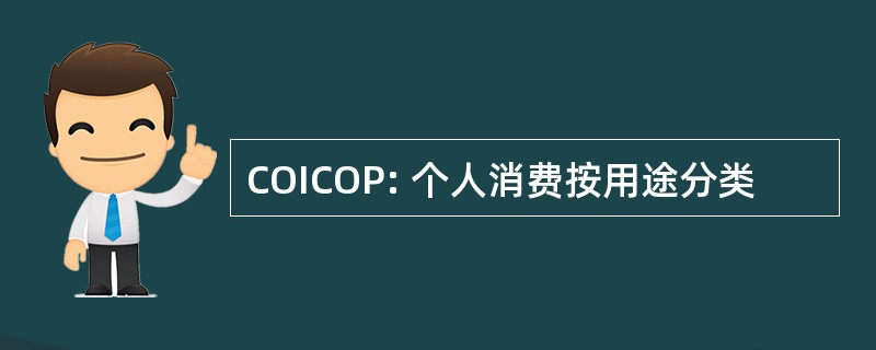 COICOP: 个人消费按用途分类