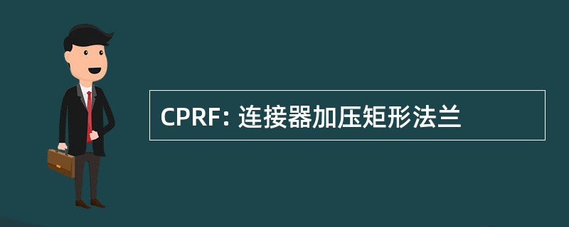 CPRF: 连接器加压矩形法兰