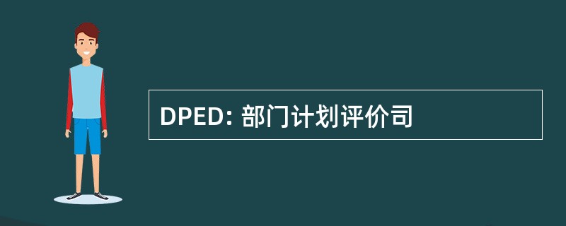 DPED: 部门计划评价司