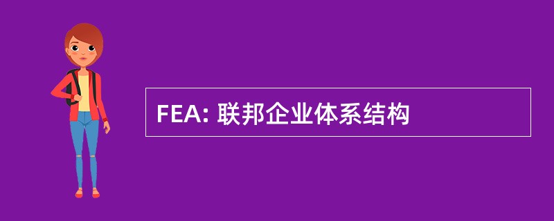 FEA: 联邦企业体系结构