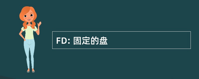 FD: 固定的盘