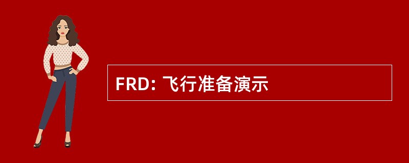 FRD: 飞行准备演示