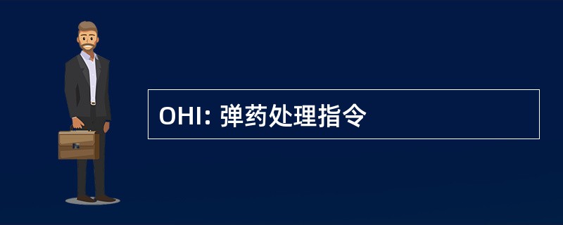 OHI: 弹药处理指令