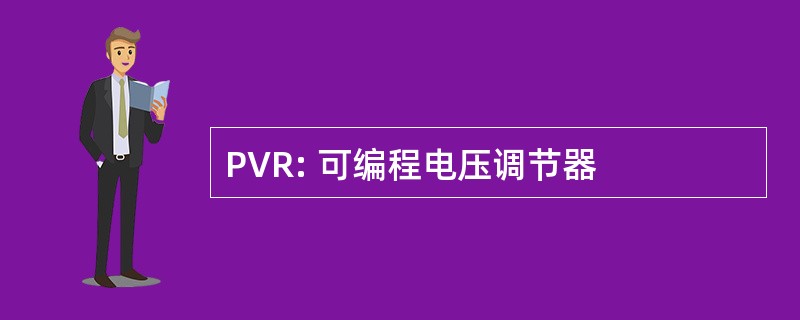 PVR: 可编程电压调节器