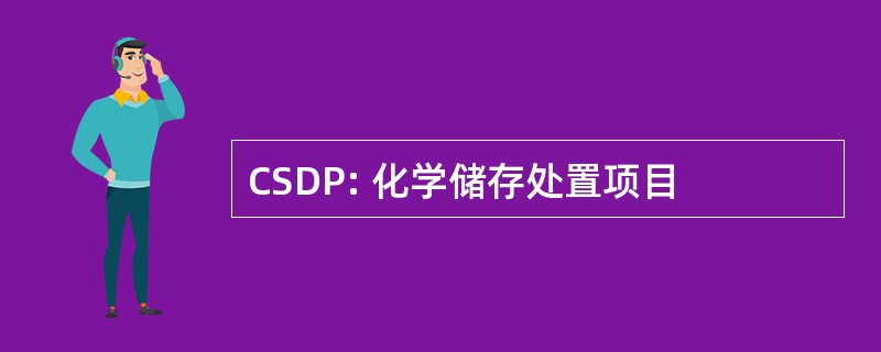 CSDP: 化学储存处置项目