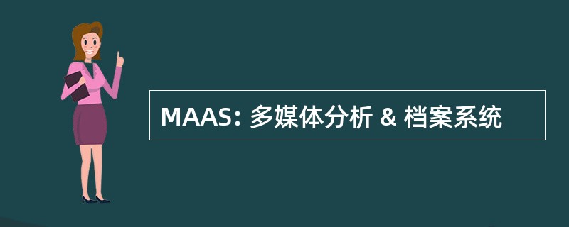 MAAS: 多媒体分析 & 档案系统