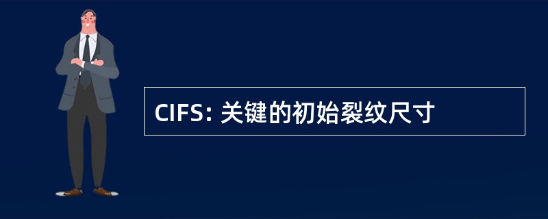 CIFS: 关键的初始裂纹尺寸