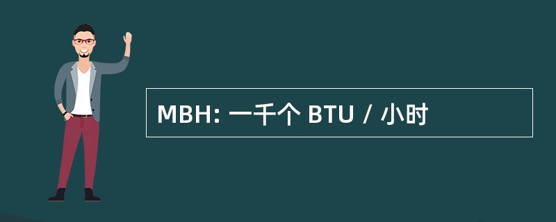 MBH: 一千个 BTU / 小时