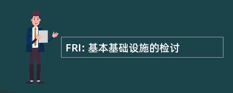 FRI: 基本基础设施的检讨