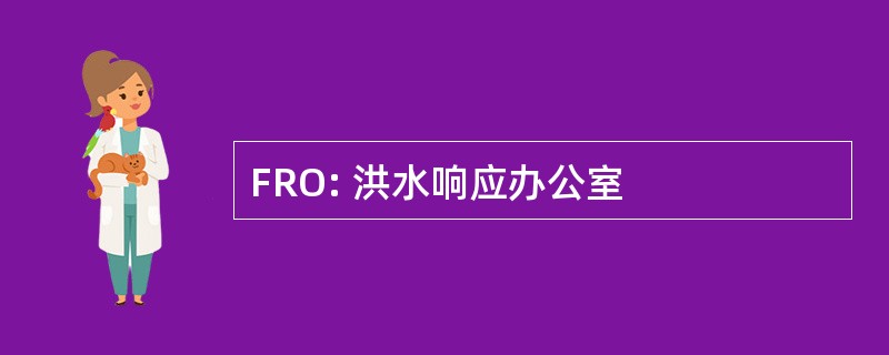 FRO: 洪水响应办公室