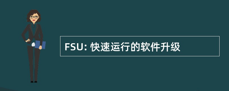 FSU: 快速运行的软件升级