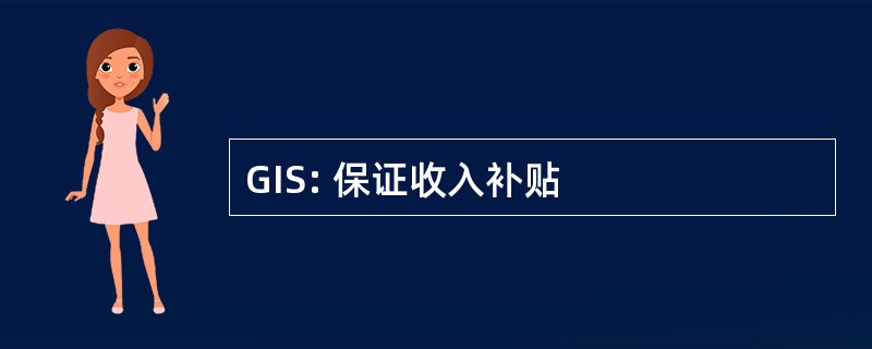 GIS: 保证收入补贴