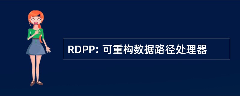 RDPP: 可重构数据路径处理器