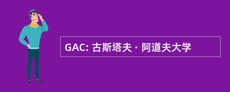 GAC: 古斯塔夫 · 阿道夫大学