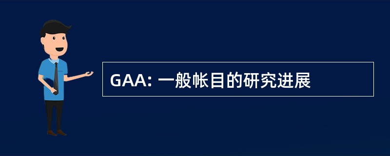 GAA: 一般帐目的研究进展