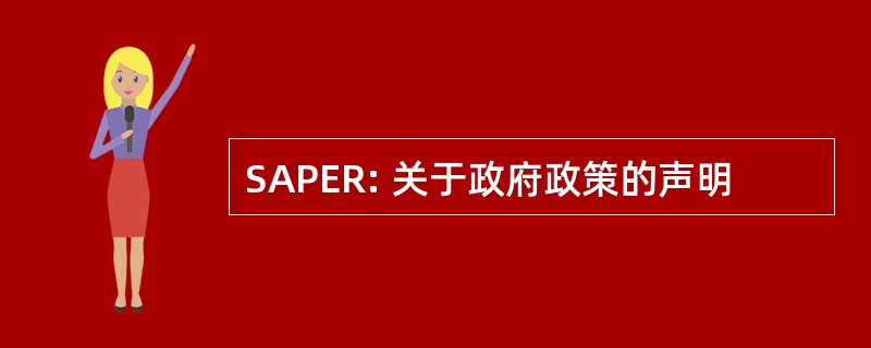 SAPER: 关于政府政策的声明