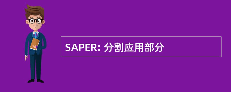 SAPER: 分割应用部分