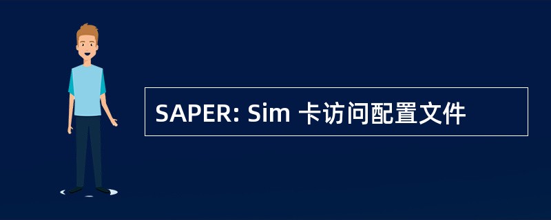 SAPER: Sim 卡访问配置文件